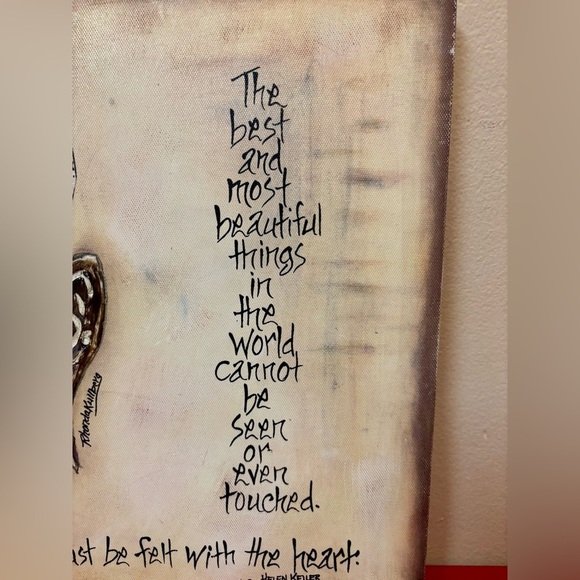 2/$15 - Hand-Painted Wall Art | Helen Keller Quote | Rhonda Kullberg Design - Picture 4 of 8